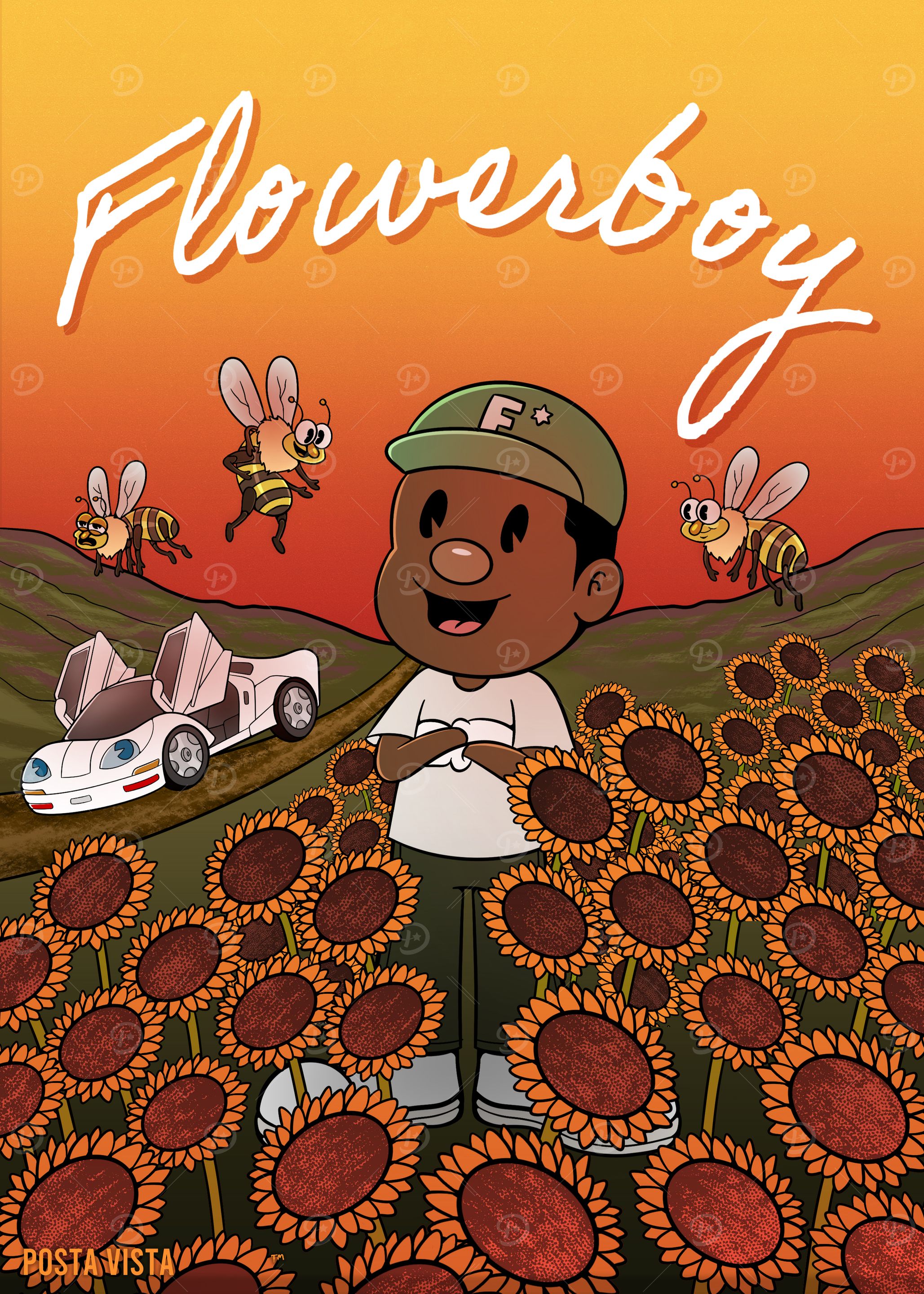 Flowerboy Cartoon - Bees, Cars, Rap