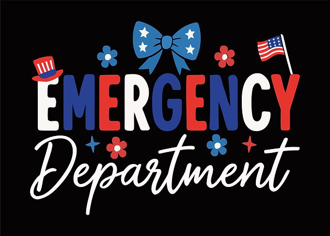 Emergency Department Patriotic Design