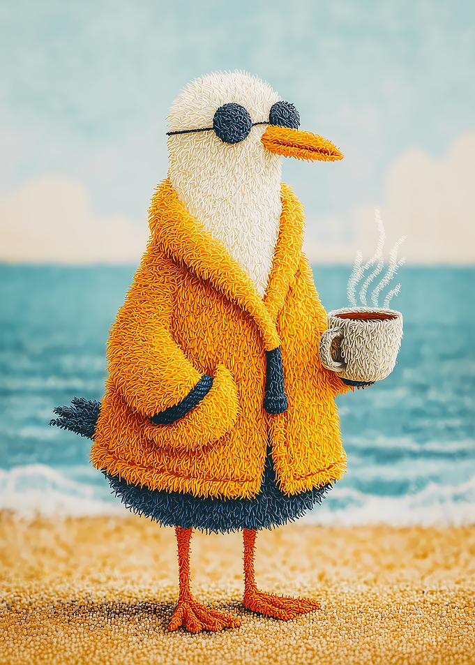 The Chillest Bird on the Beach