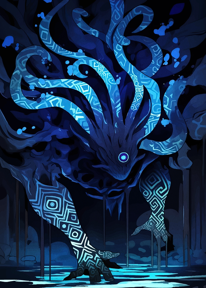 Mystical Blue Creature