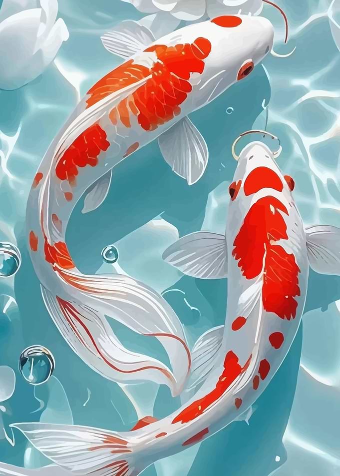 Koi Fish in Water