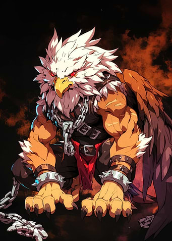 Muscular Griffon Warrior Digital Art