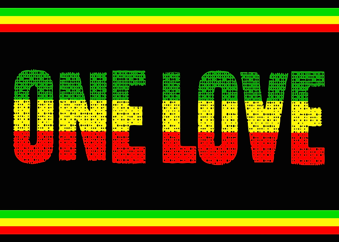 One Love Rasta Colors