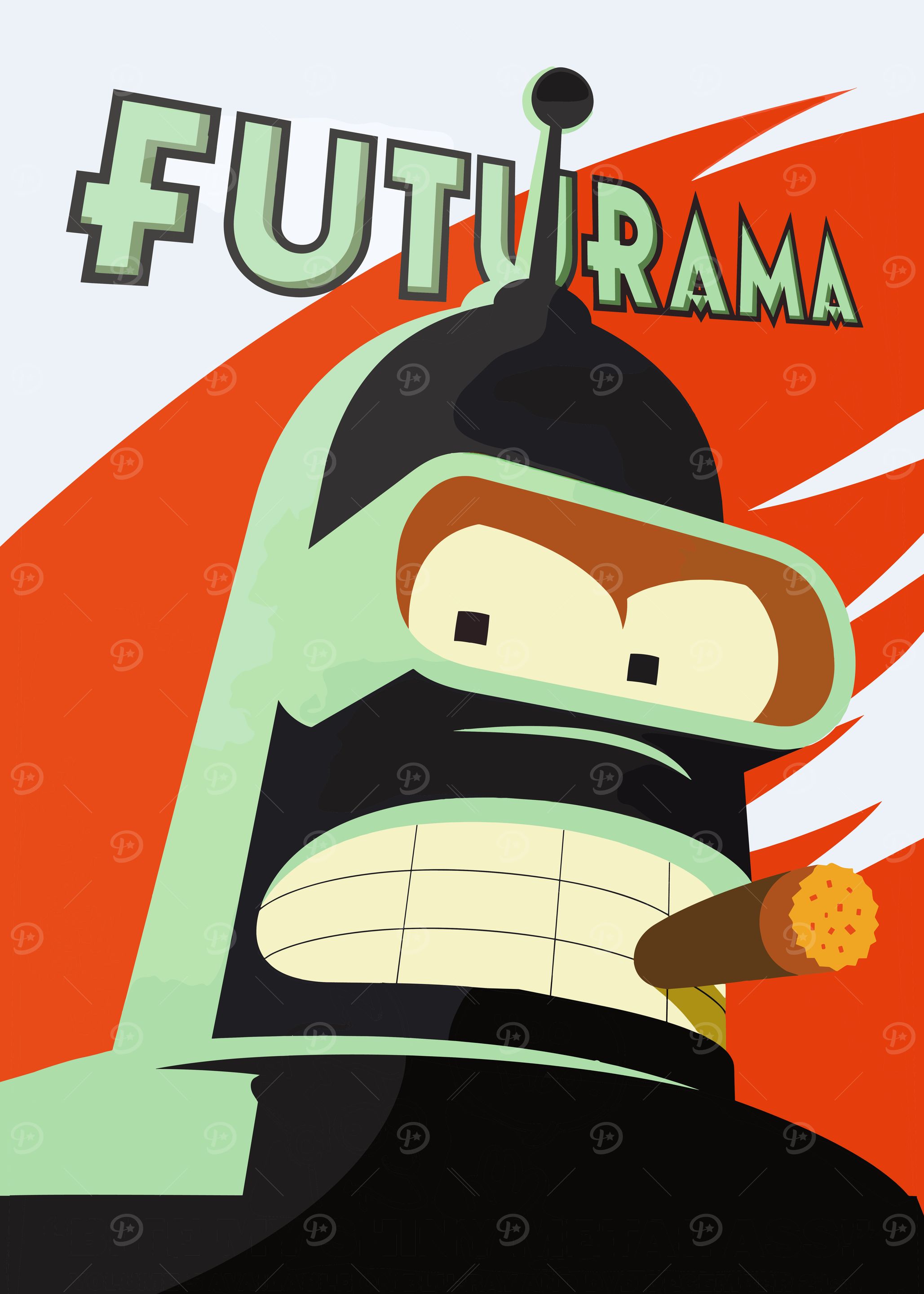 Futurama Bender Illustration