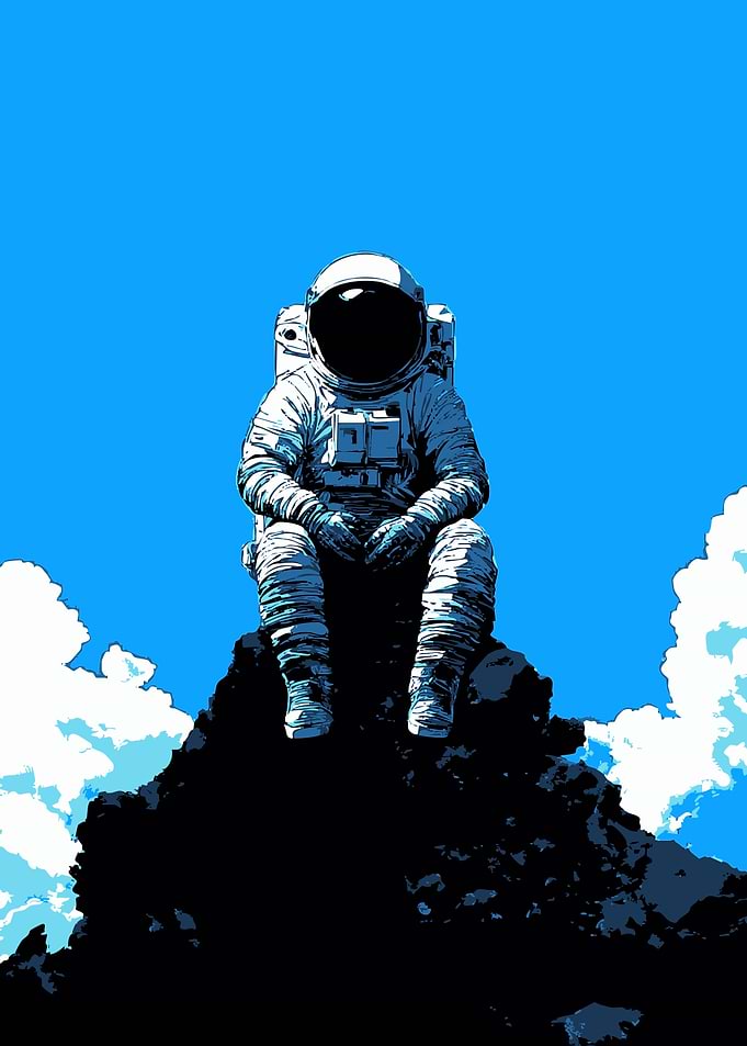 Astronaut on Peak