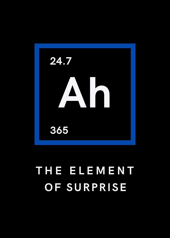 Ah The Element of Surprise - Funny Gift Idea