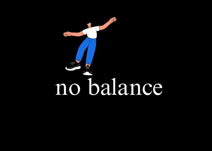 No Balance Illustration