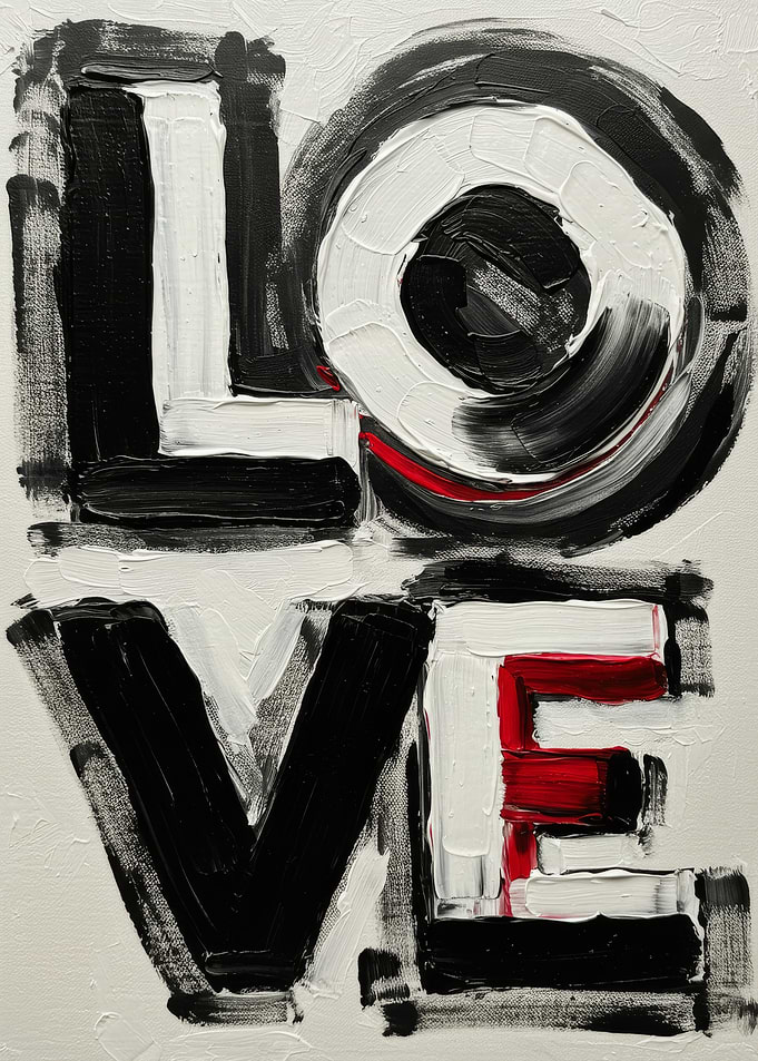 Abstract Love Painting