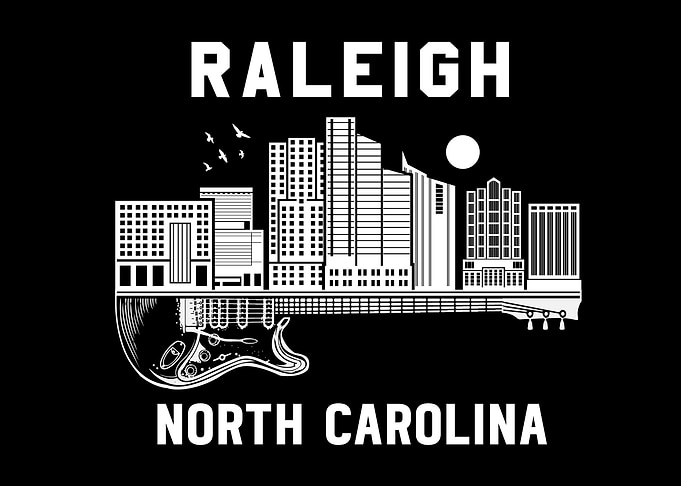 Raleigh North Carolina Souvenir Men Women Music Raleigh