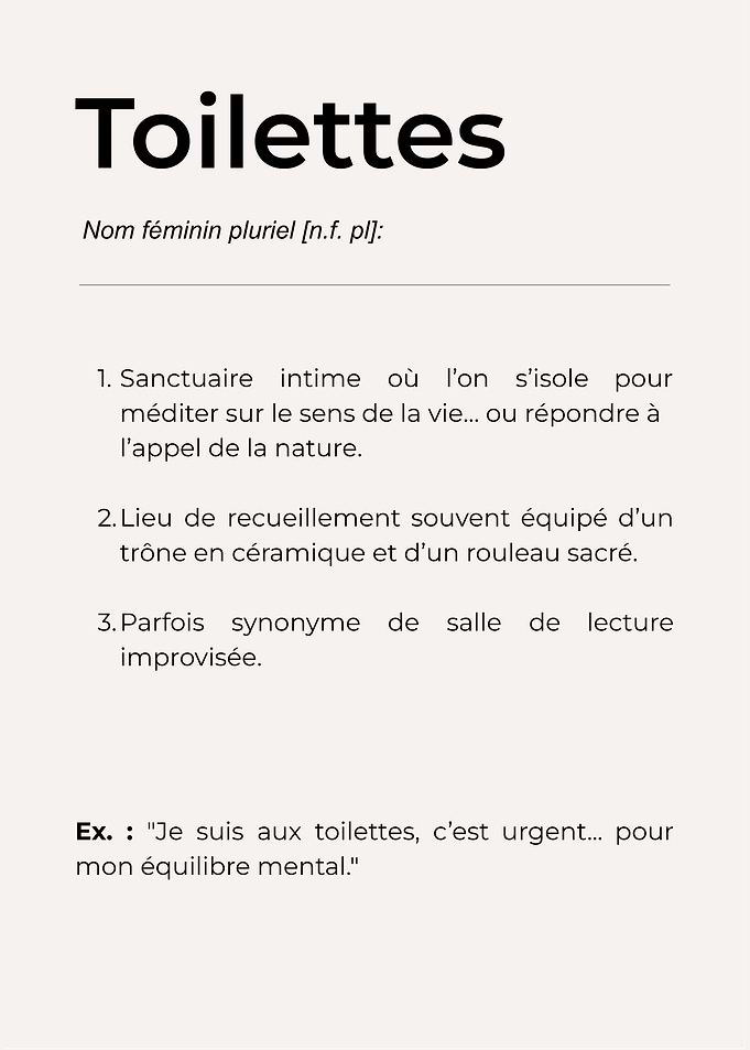 Toilettes Poster