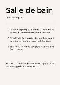 Salle de bain definition poster
