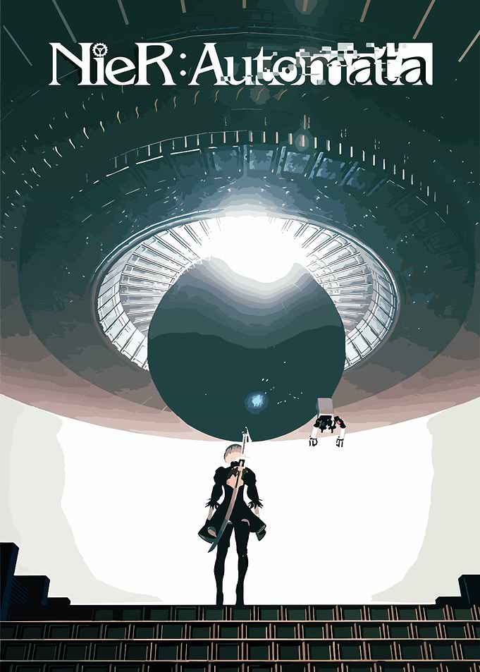 NieR: Automata 2B and Pod