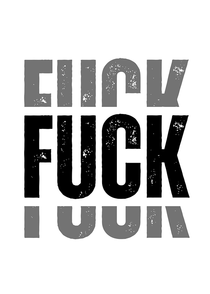 Bold 'FUCK' Text Art
