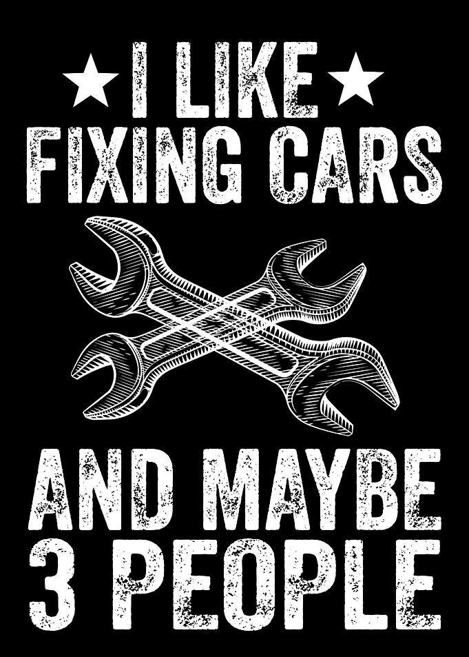 I Like Fixing Cars and Maybe 3 People