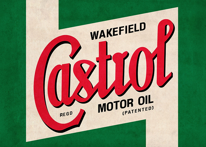 Vintage Castrol Motor Oil Advertisement