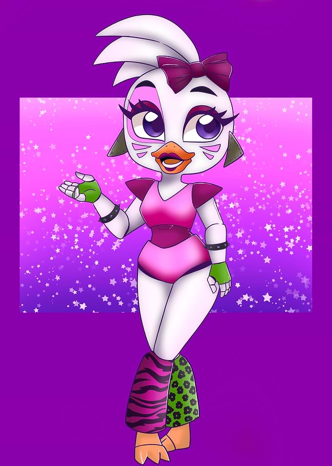 Glamrock Chica full body illustration