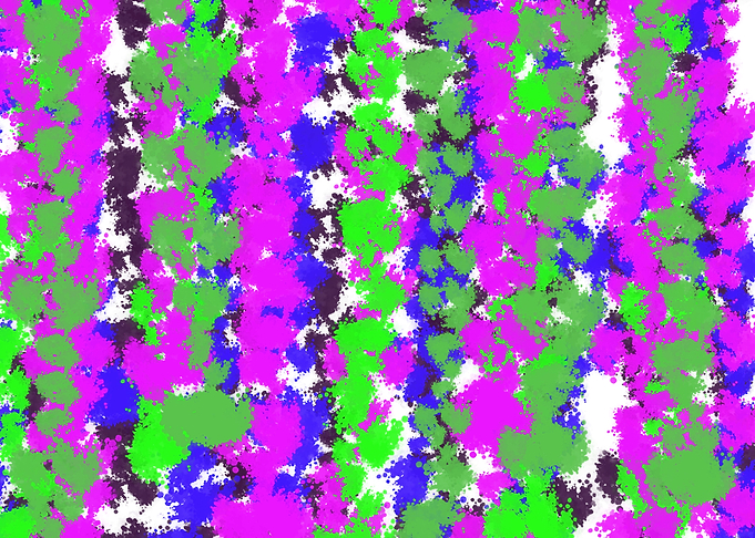 Colorful Abstract Splatter Pattern 1 by Kristalin Davis