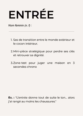 Entrée Définition