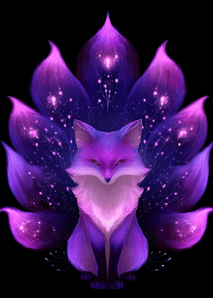 Nine-tailed Fox Digital Art