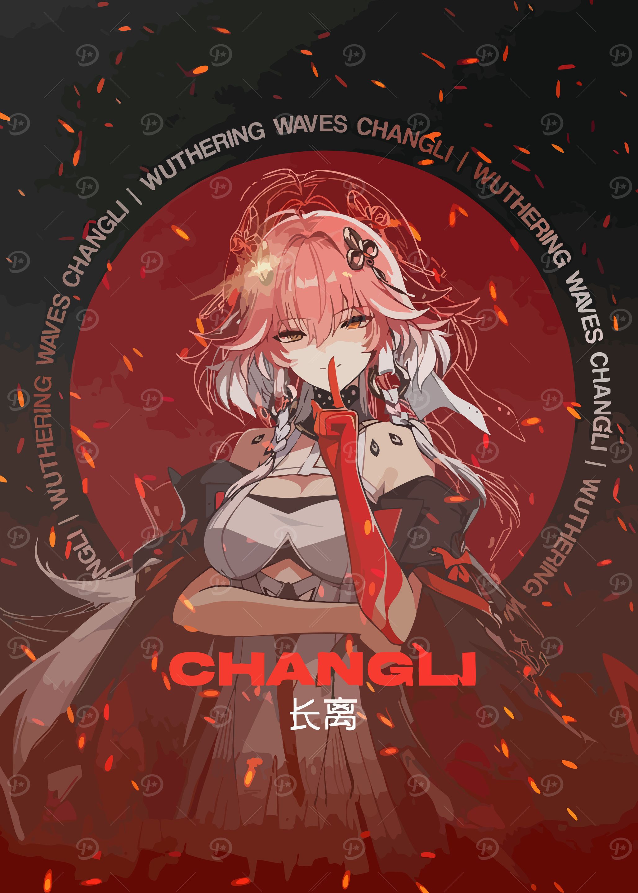 Changli Wuthering Waves Anime Character Art