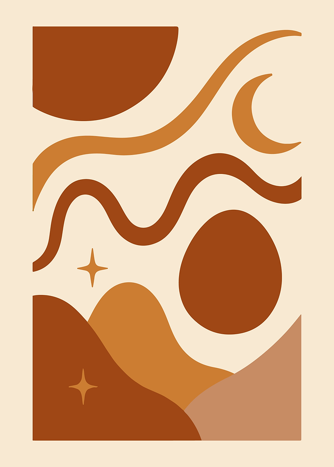 Abstract Celestial Landscape – Surreal Night Sky and Dreamy Nature Wall Art