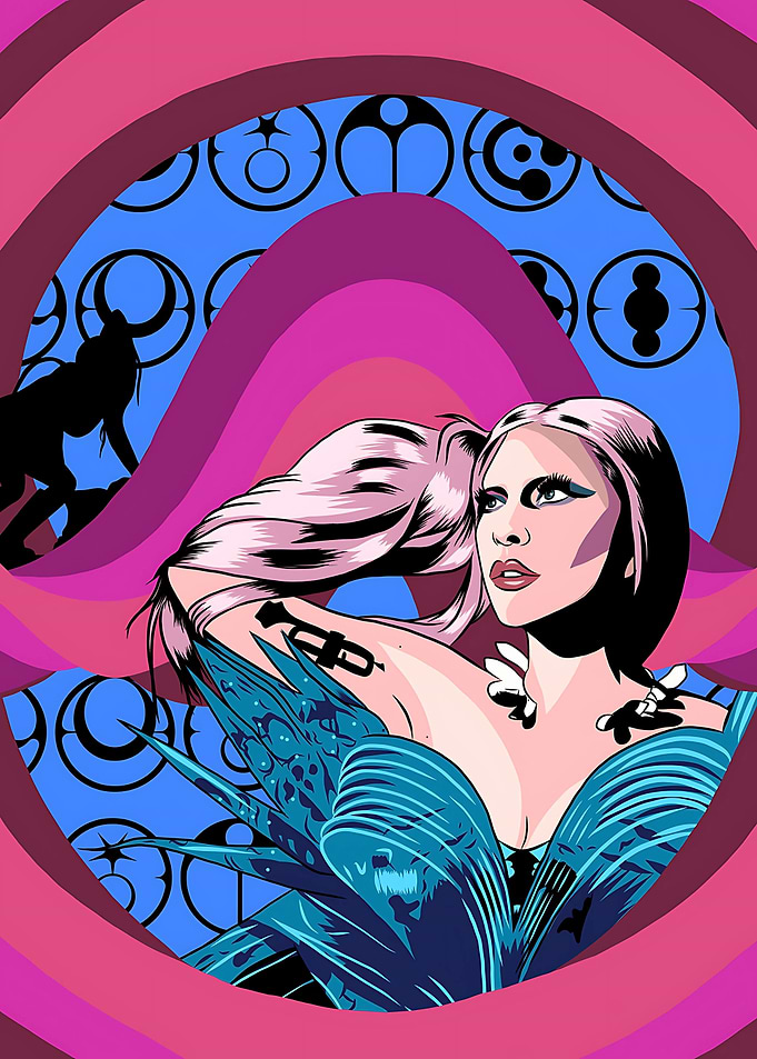 Lady Gaga chromatica Pop Art