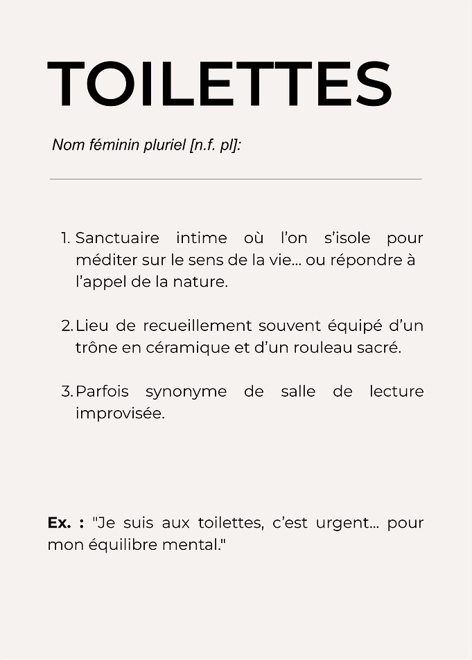 Definition Toilettes