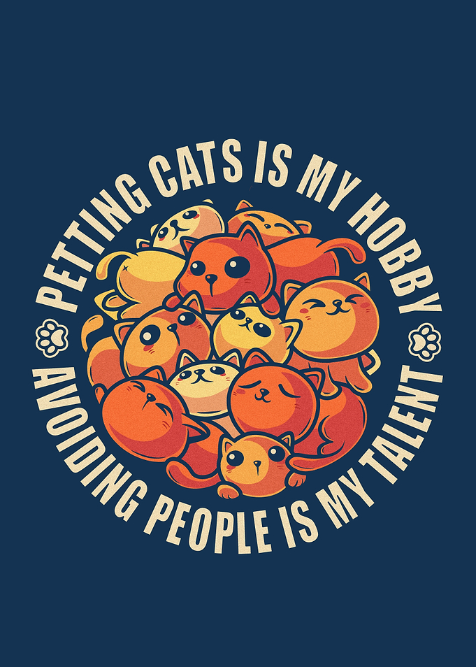 Petting Cats Hobby Avoiding People Talent