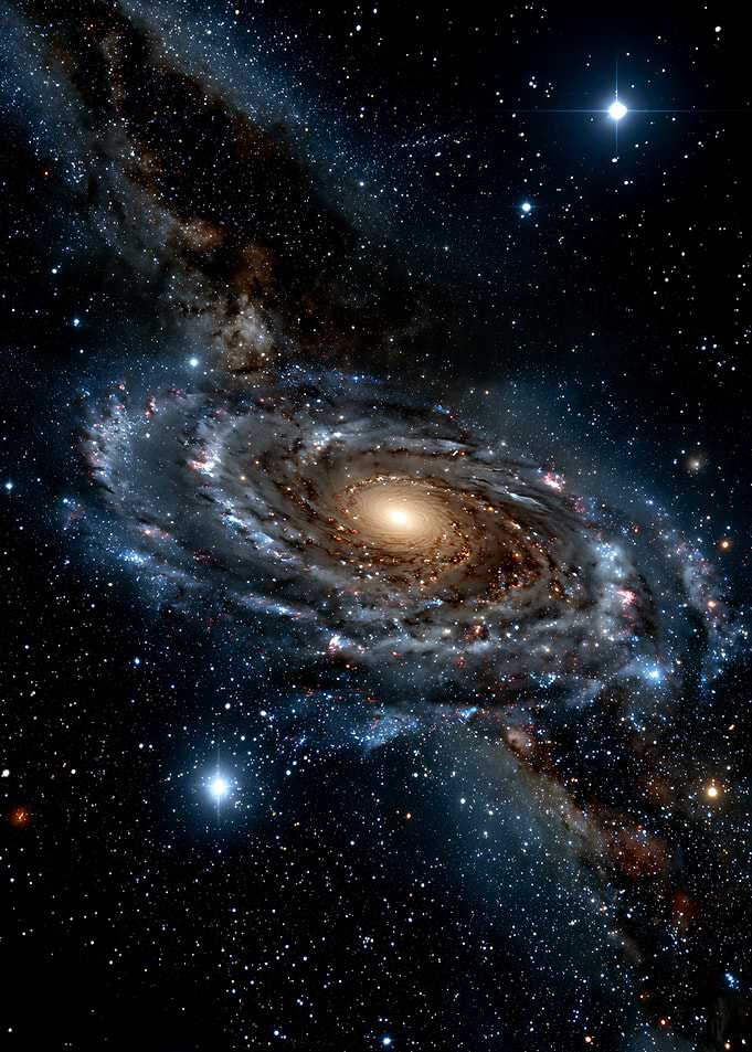 Spiral Galaxy in Deep Space