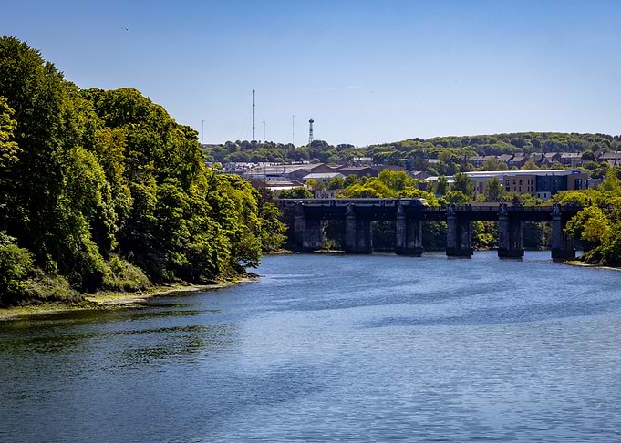 River Dee landscape in Aberdeen