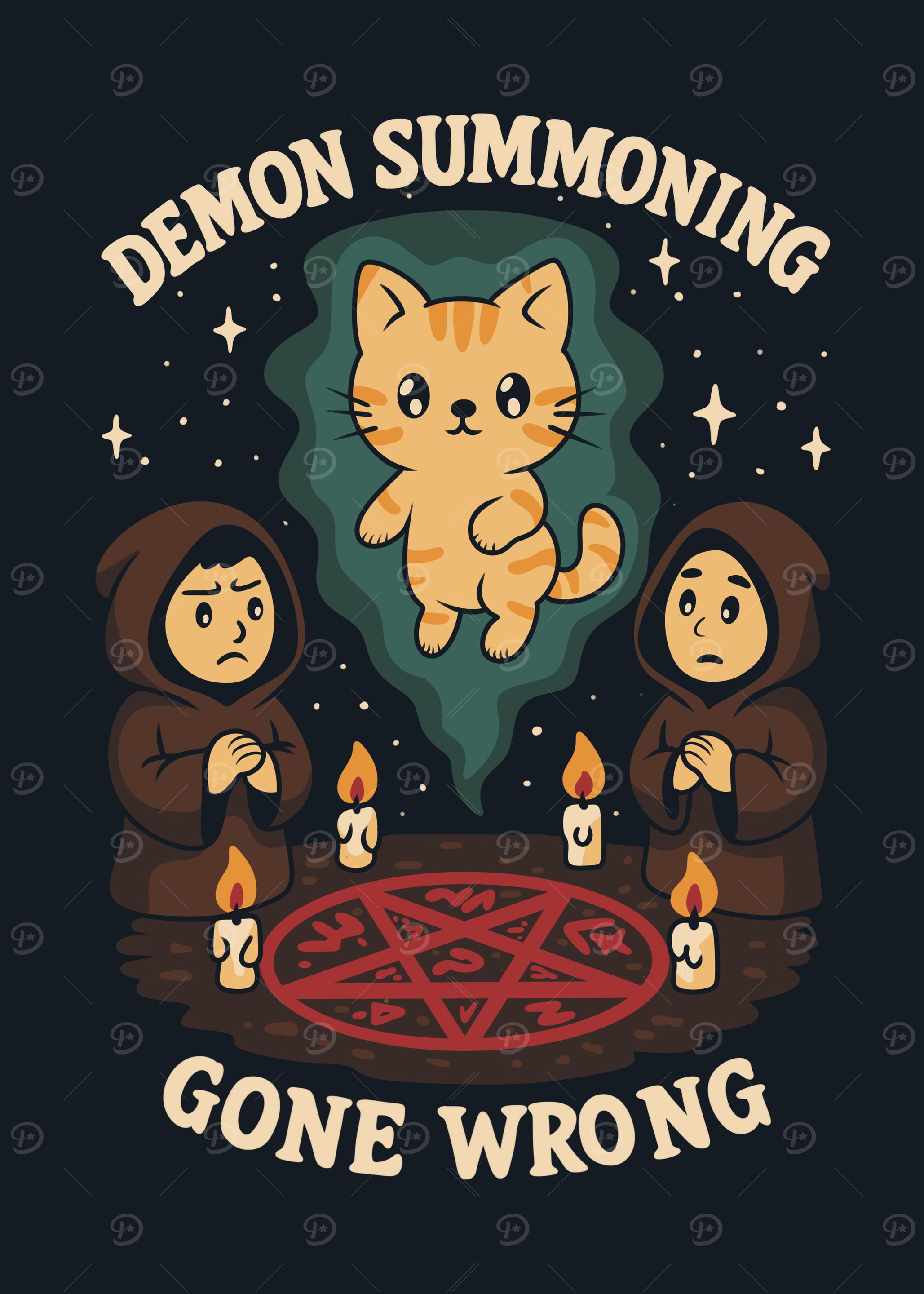 Demon Summoning Gone Wrong with Cat