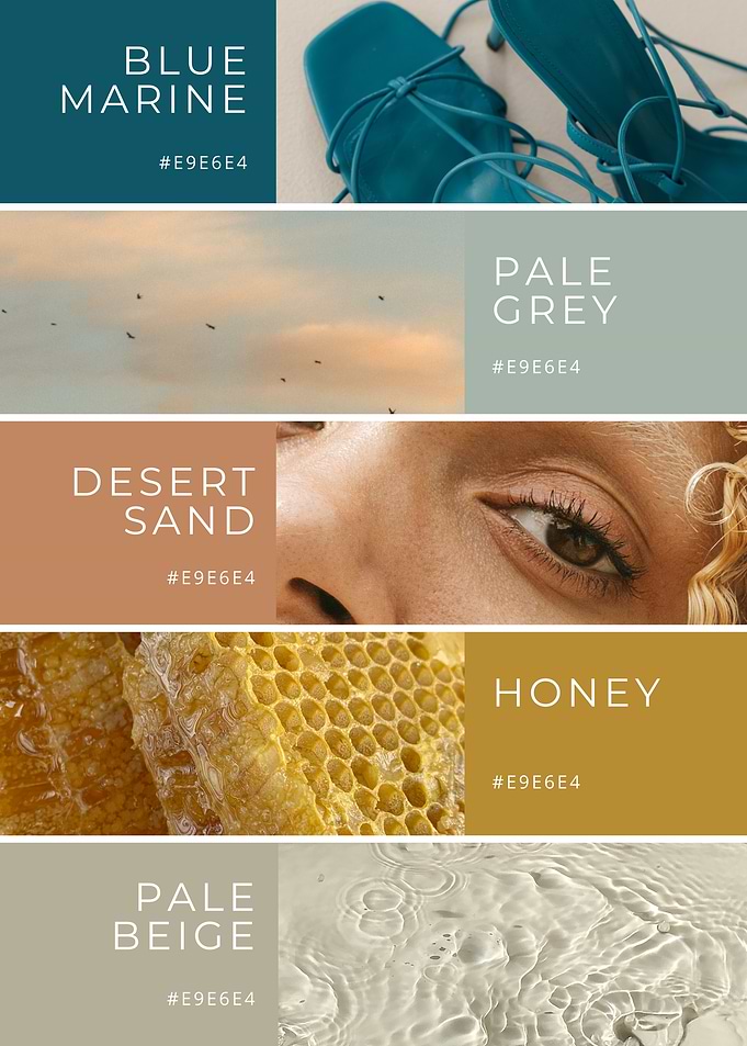 Color Palette with Natural Elements