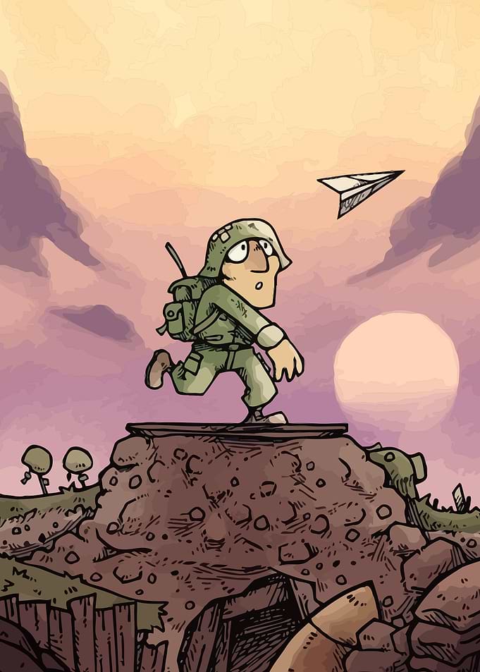 Cartoon Soldier Metal Slug