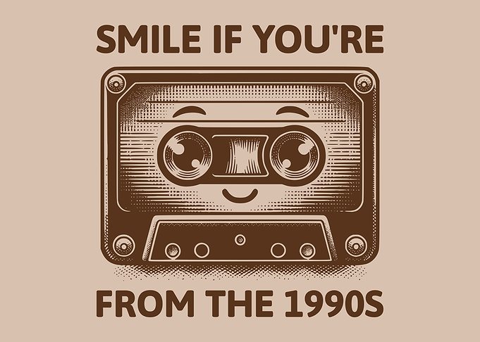 Smile If You're From The 1990s Smiling Cassette Tape