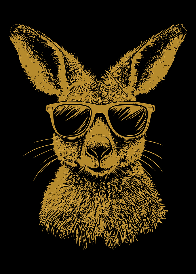 Cool Kangaroo with Sunglasses