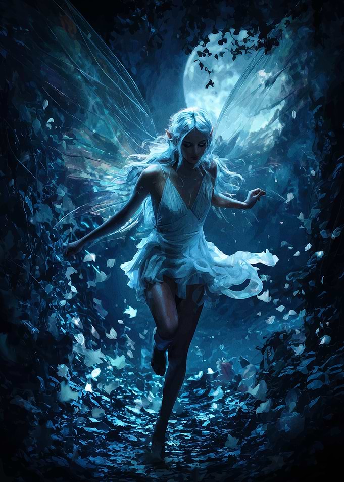 Ethereal Fairy in Moonlight