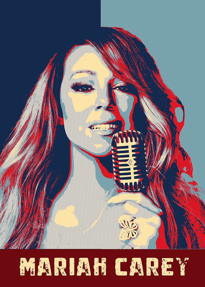 Mariah Carey Pop Art Portrait