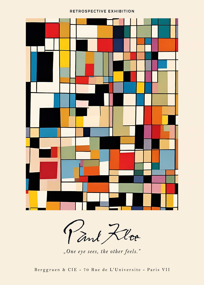 Paul Klee Retrospective Exhibition Poster