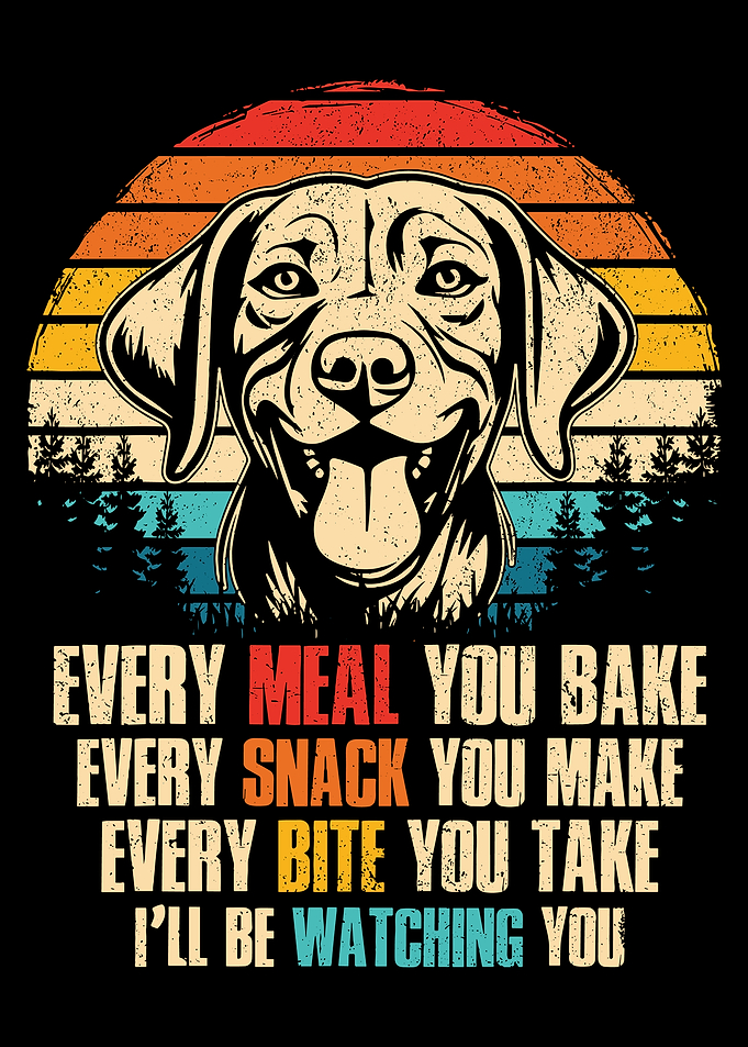 Dog Watching You Food Art