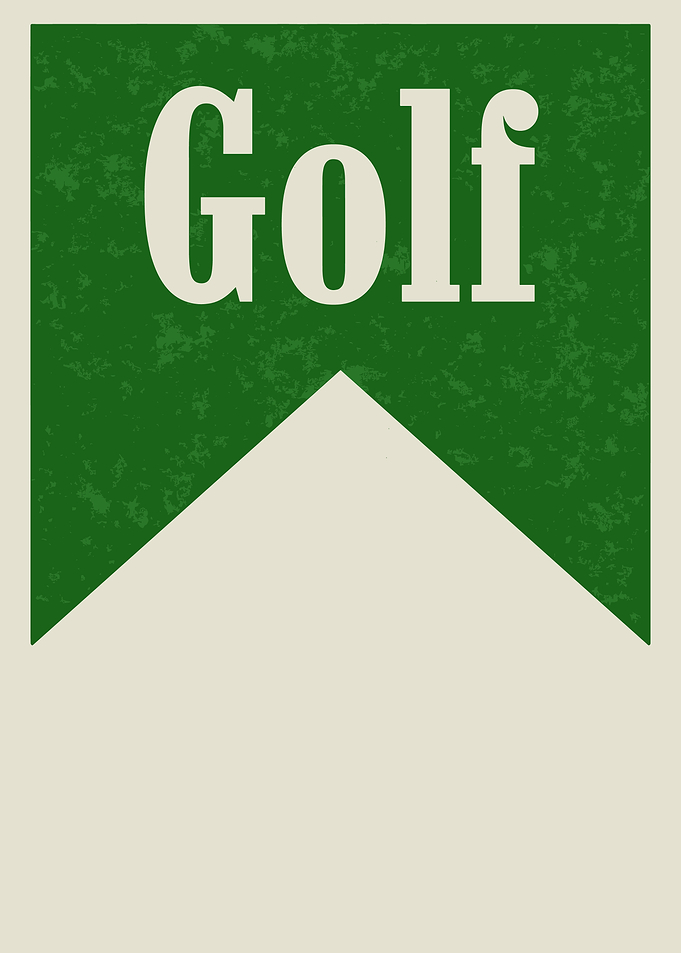 Golf minimalist poster