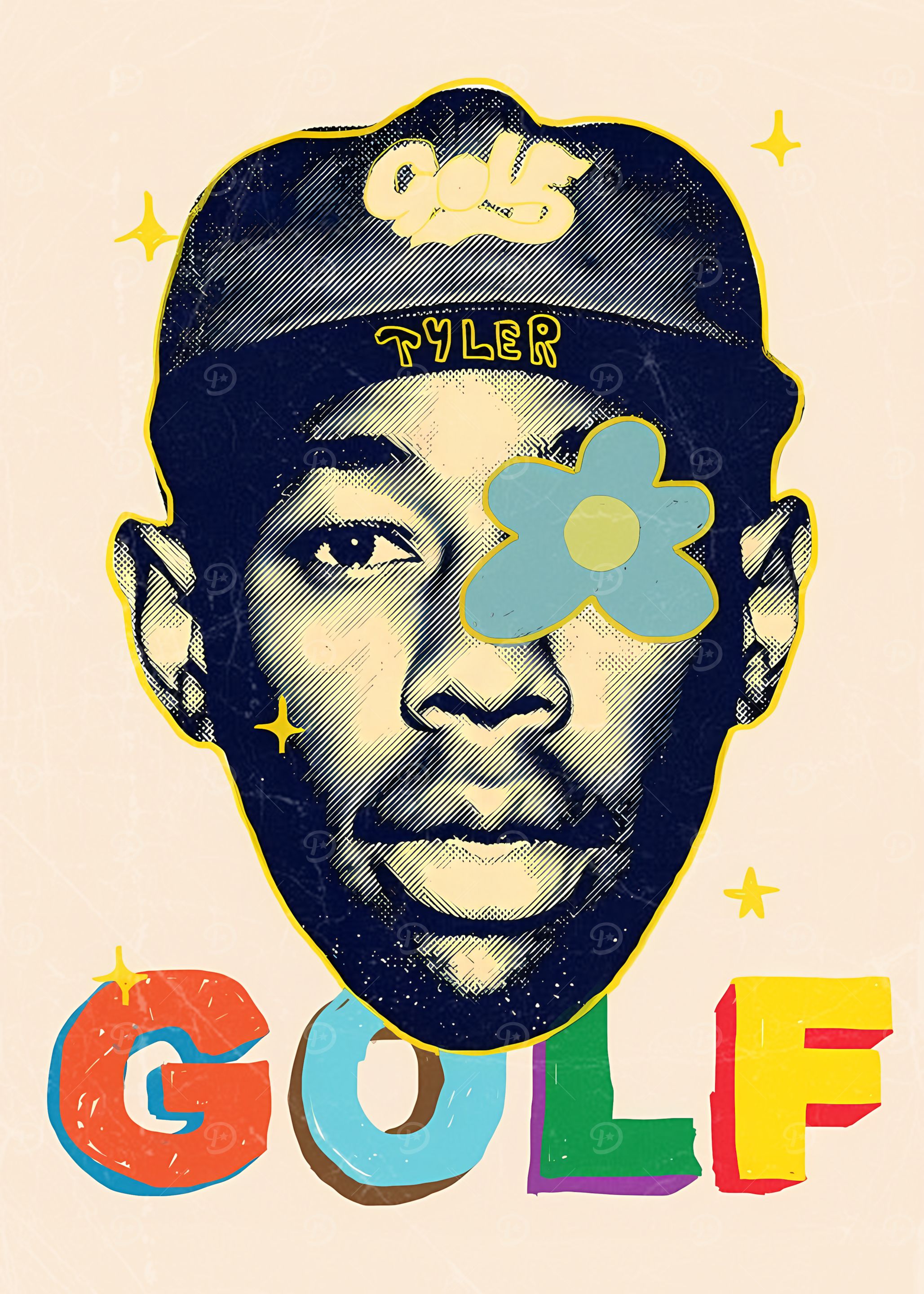 Tyler, the Creator Portrait with Golf