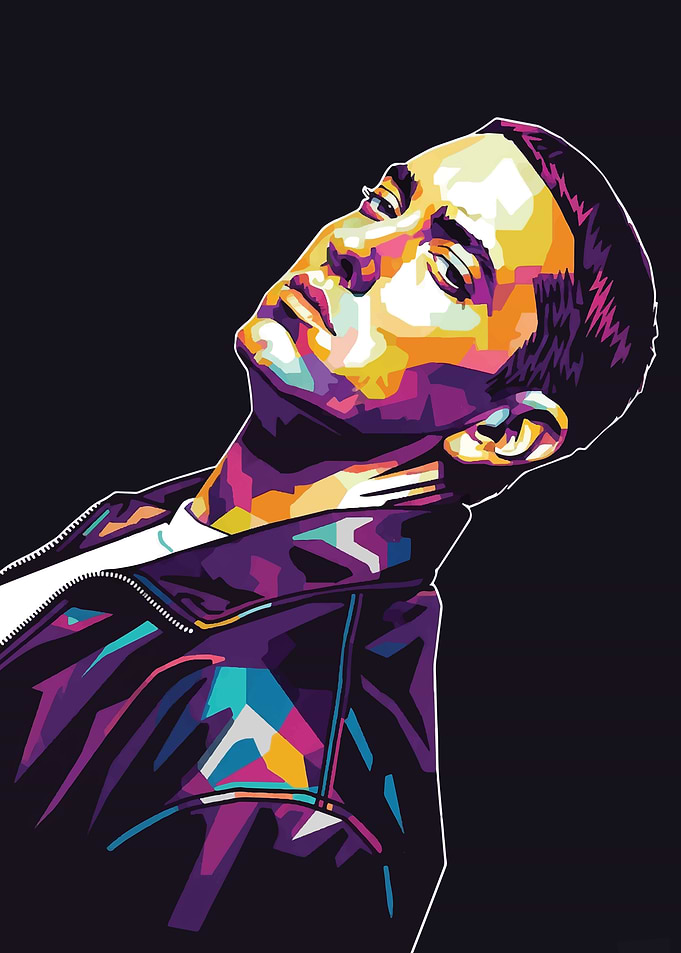 Eminem Colorful Portrait