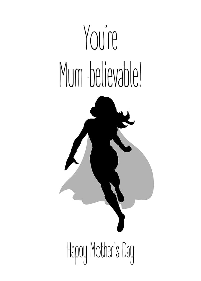 Mum-believable Mother's Day Superhero Poster