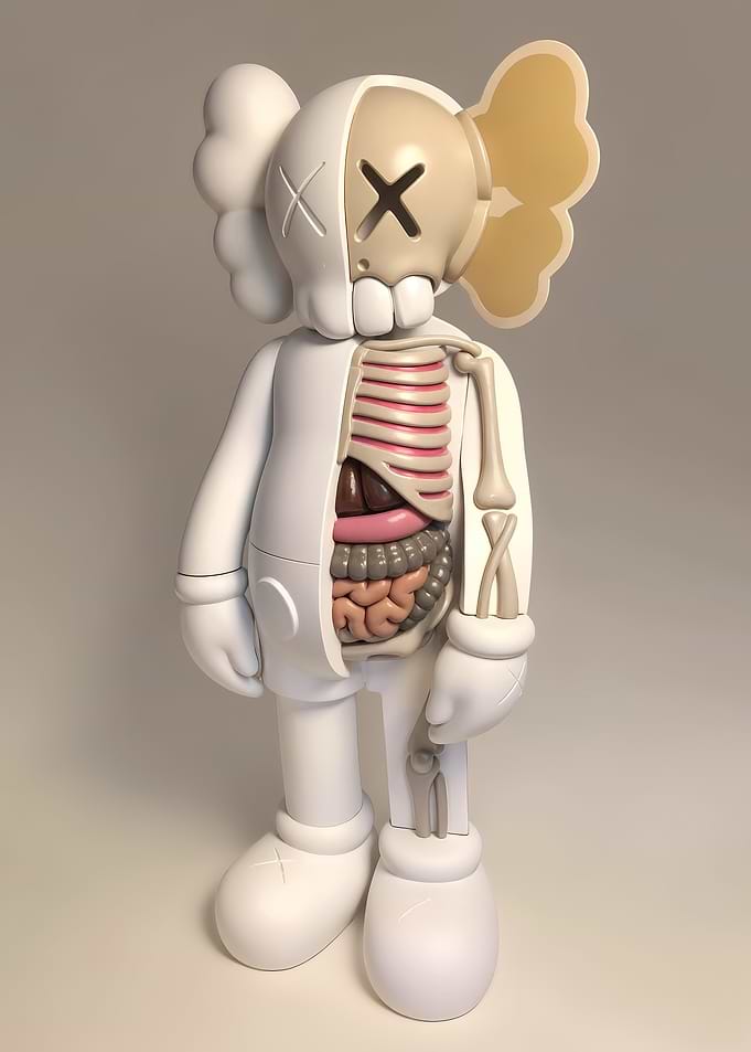 KAWS dissected Companion art toy figure