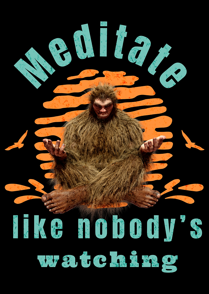 Meditate Like Nobody's Watching Bigfoot
