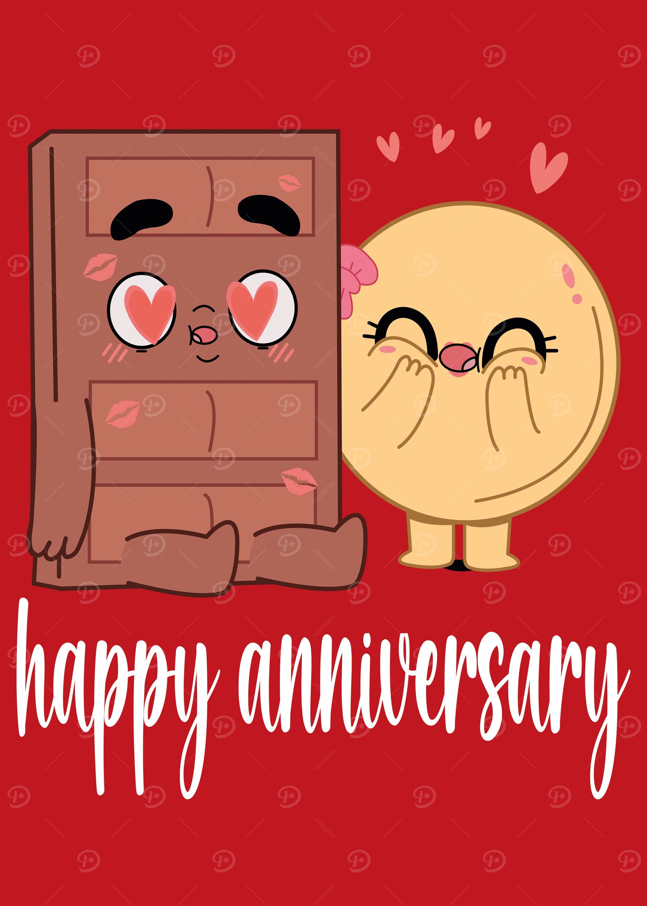 Happy Anniversary Choco And Pancake Couples Love