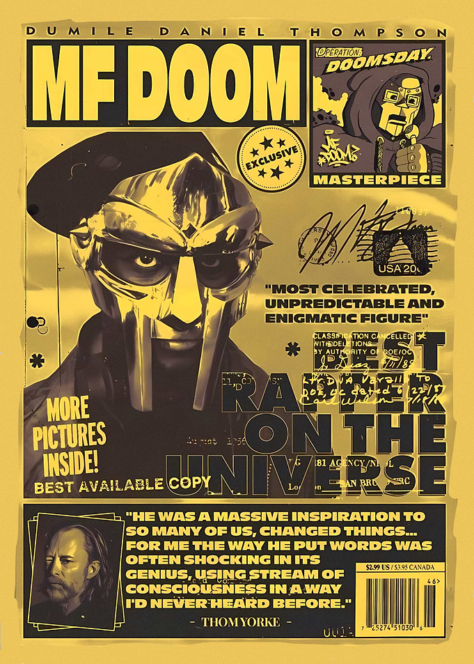 MF DOOM 'Rapper on the Universe' Art