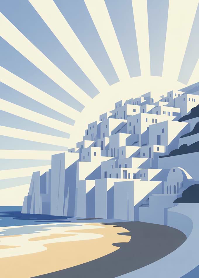 Greek Coastal Village