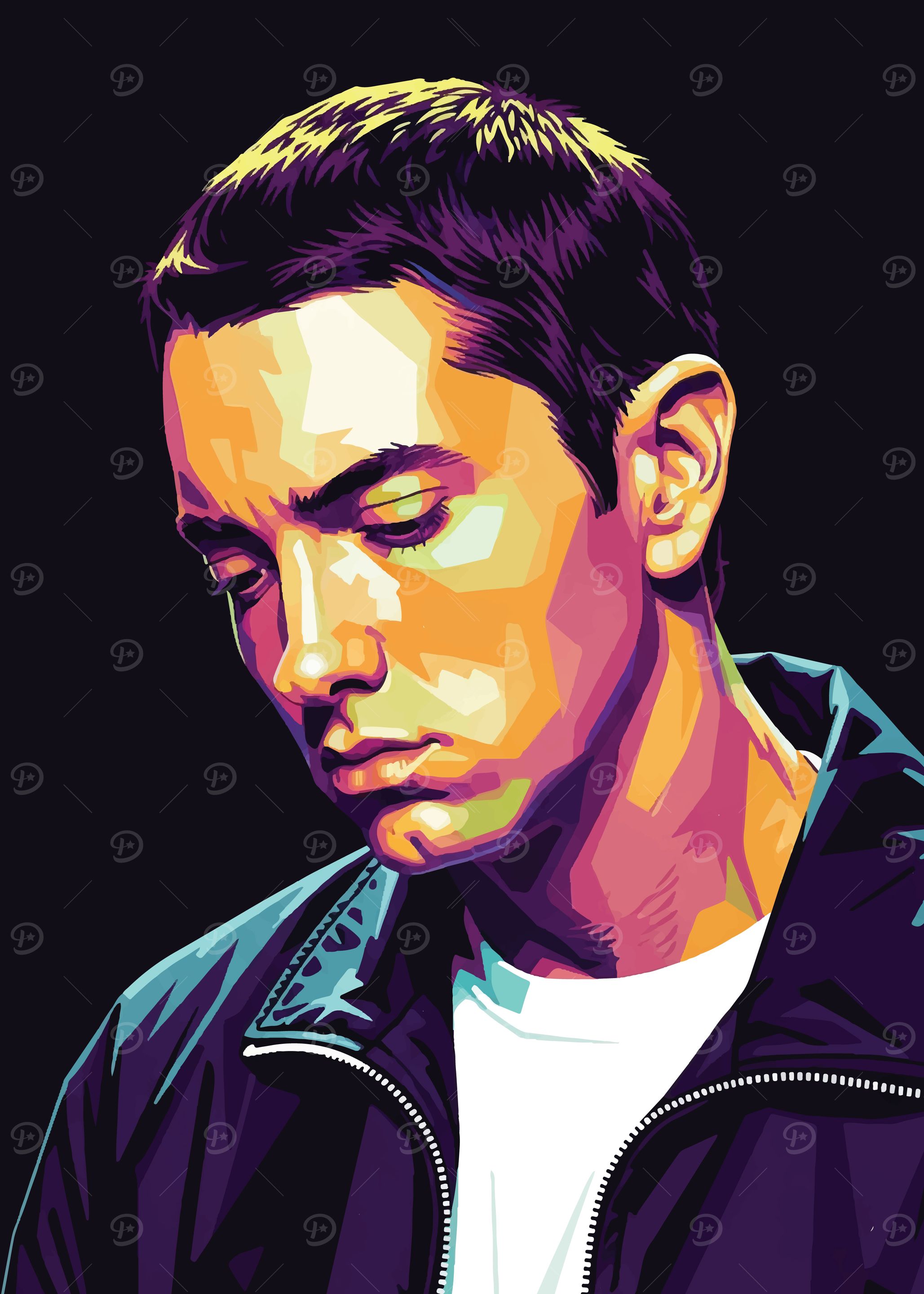 Eminem Portrait Pop Art