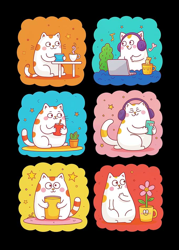 Calm cat activity